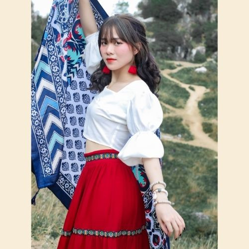 KOJOOIN Phục 2023 Đồng đồng eo cao Boho Maxi Vietnam | Ubuy